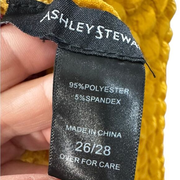 ASHLEY STEWART Textured Yellow & Burgundy Bodycon maxi Dress NEW Size 26/28 PLUS - Picture 9 of 11